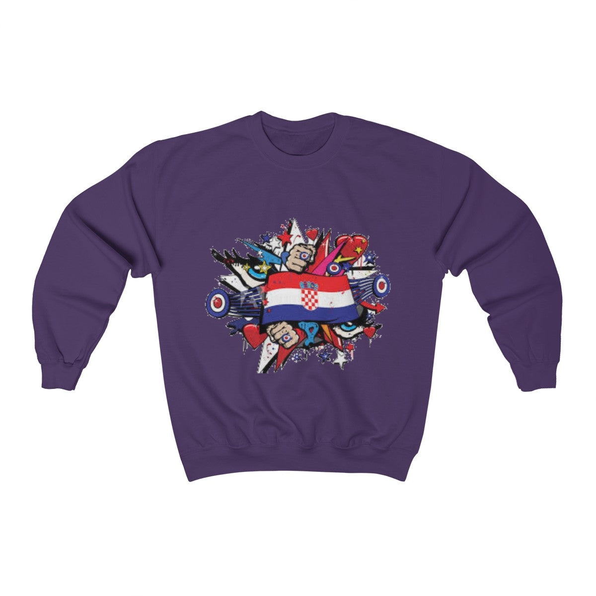 "Croatian" Crewneck Sweatshirt - Balkan Merch