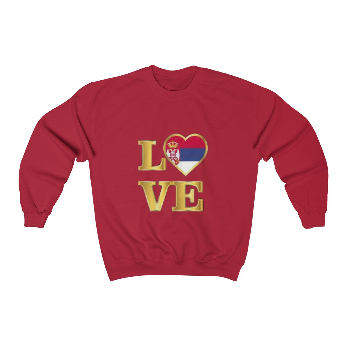 "Love Serbia" Sweatshirt - Balkan Merch