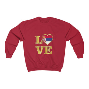 "Love Serbia" Sweatshirt - Balkan Merch