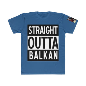 " Straight Outta Balkan "  Albanian Flag T-Shirt - Balkan Merch