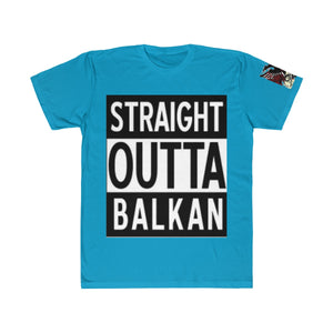 " Straight Outta Balkan "  Albanian Flag T-Shirt - Balkan Merch