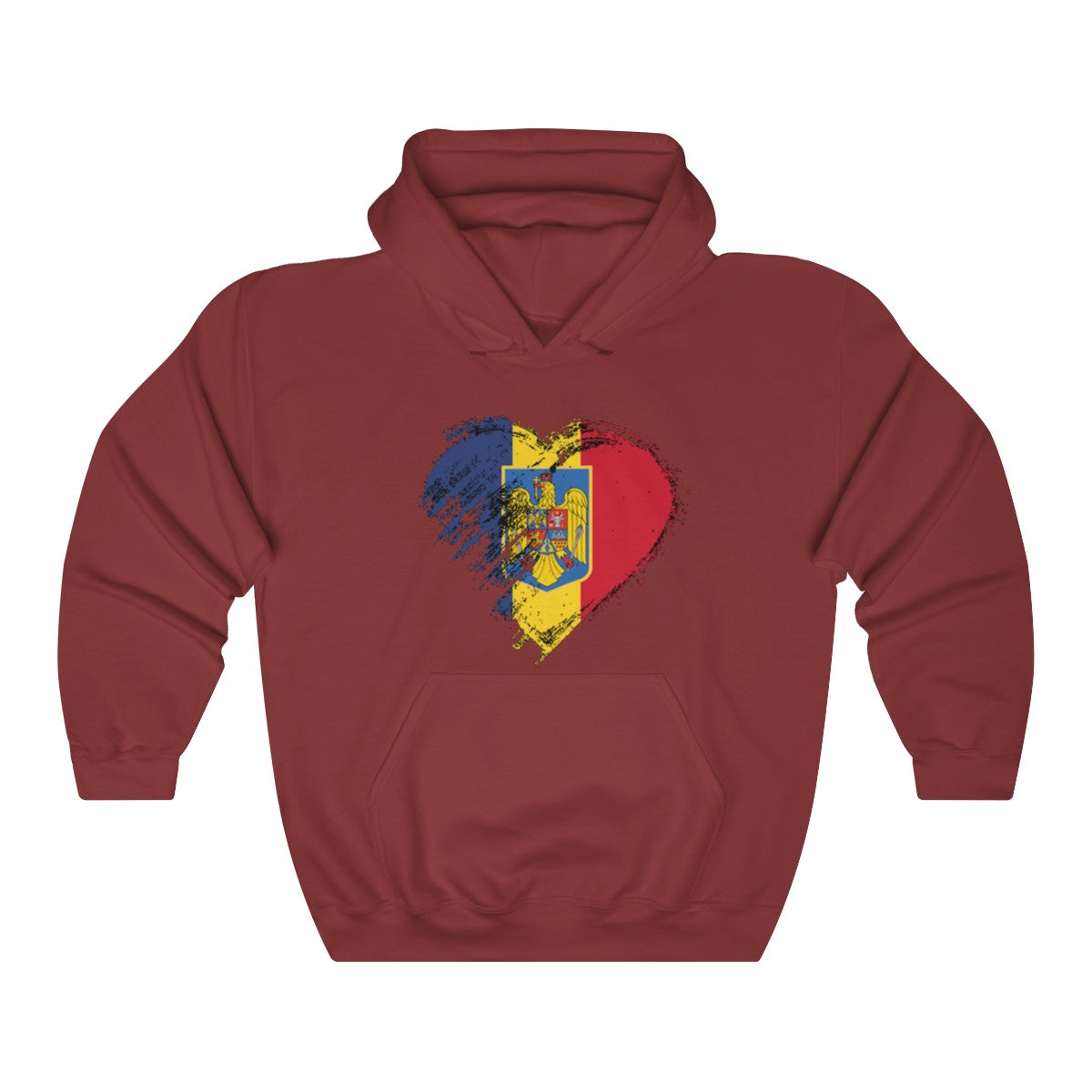 Unisex Heavy Blend " Love Romania " Hoodie - Balkan Merch