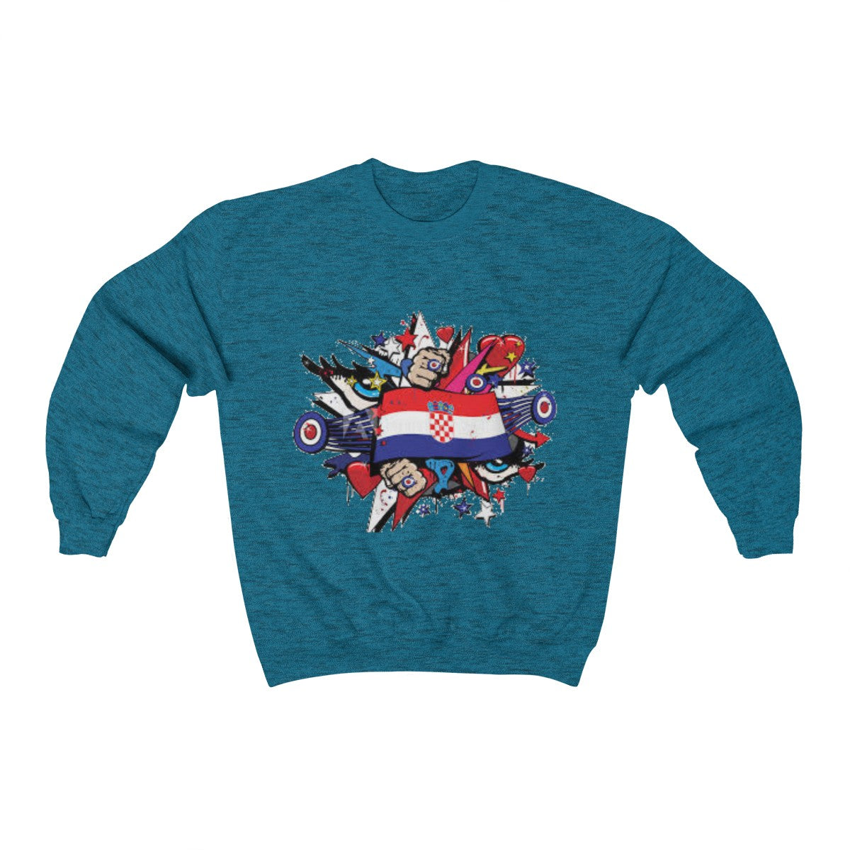 "Croatian" Crewneck Sweatshirt - Balkan Merch