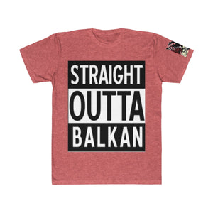 " Straight Outta Balkan "  Albanian Flag T-Shirt - Balkan Merch