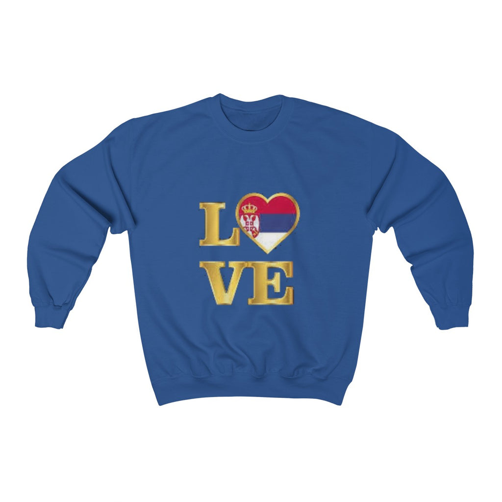 "Love Serbia" Sweatshirt - Balkan Merch