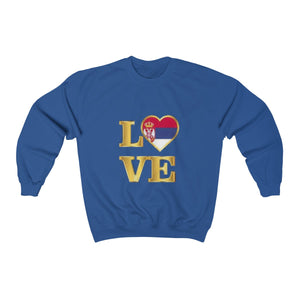 "Love Serbia" Sweatshirt - Balkan Merch