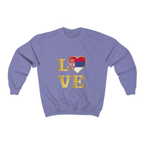 "Love Serbia" Sweatshirt - Balkan Merch