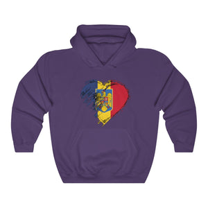 Unisex Heavy Blend " Love Romania " Hoodie - Balkan Merch