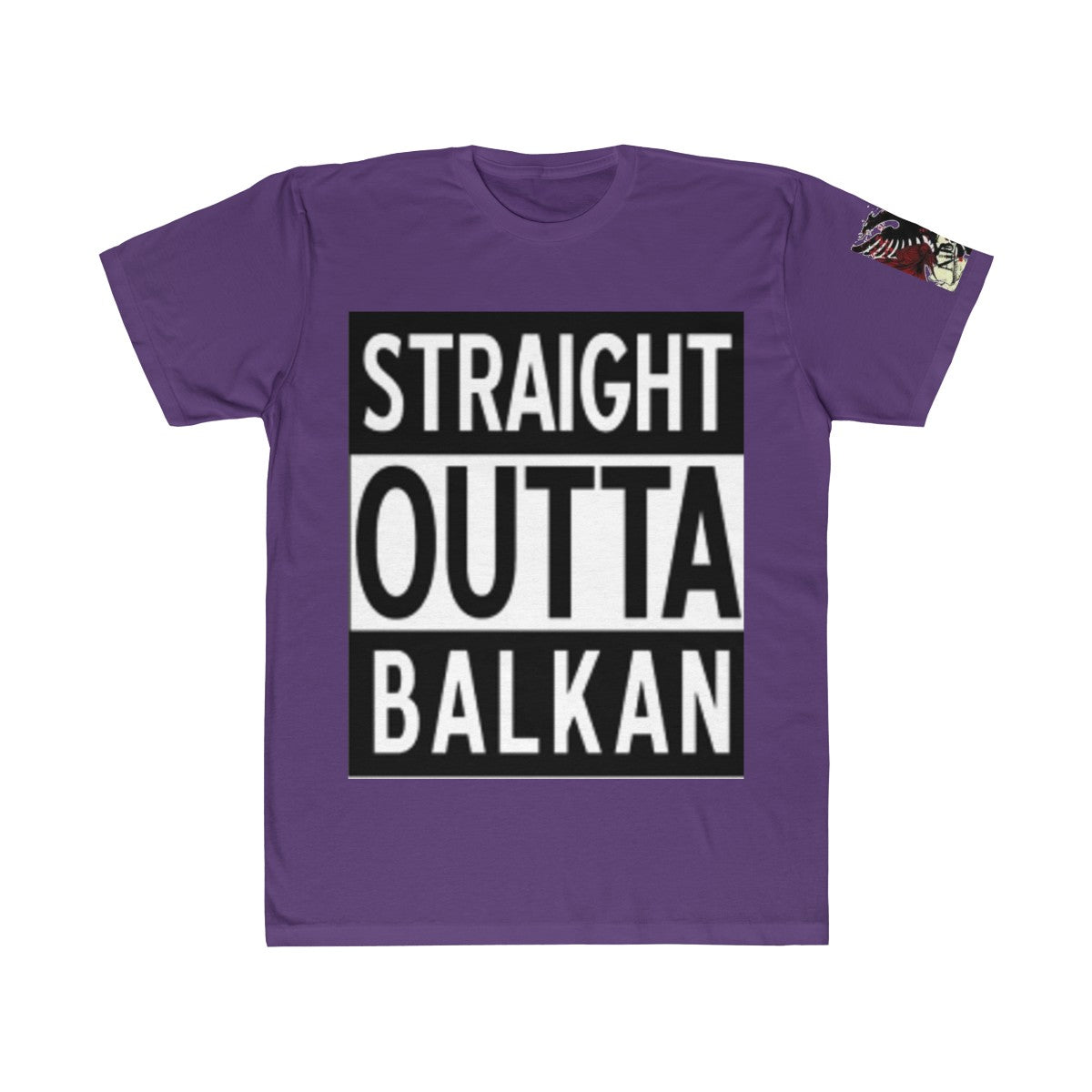 " Straight Outta Balkan "  Albanian Flag T-Shirt - Balkan Merch