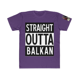 " Straight Outta Balkan "  Albanian Flag T-Shirt - Balkan Merch