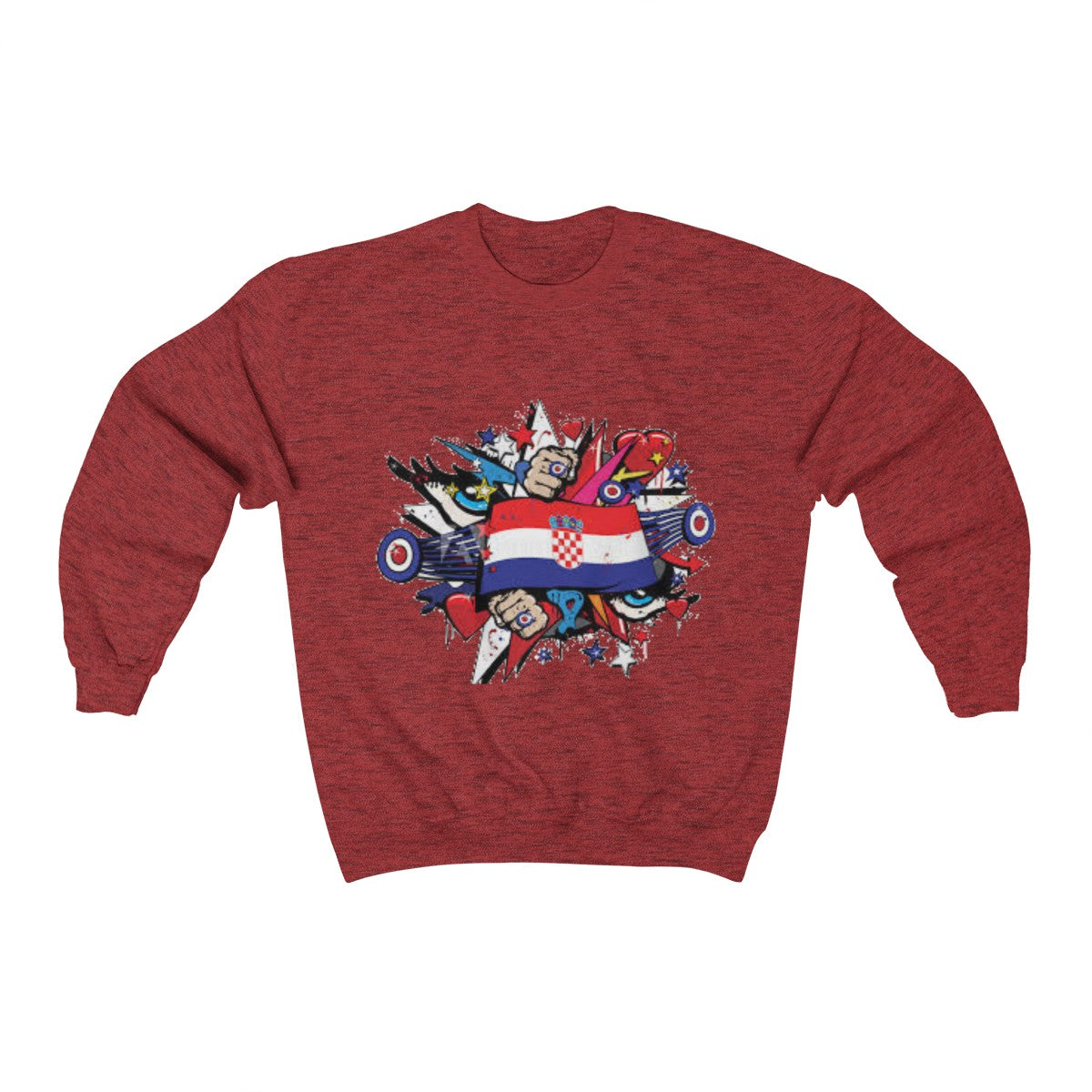 "Croatian" Crewneck Sweatshirt - Balkan Merch