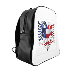 School Backpack "Albanian-American" - Balkan Merch