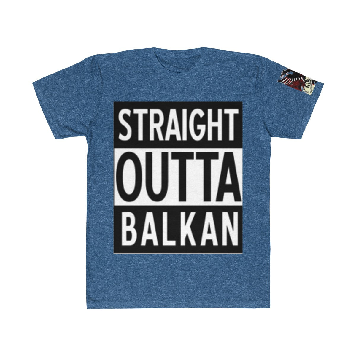 " Straight Outta Balkan "  Albanian Flag T-Shirt - Balkan Merch