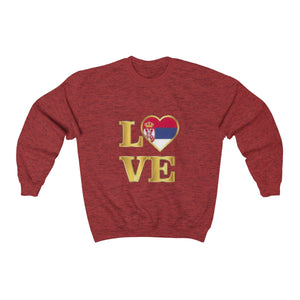 "Love Serbia" Sweatshirt - Balkan Merch
