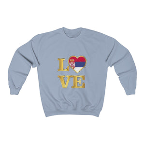 "Love Serbia" Sweatshirt - Balkan Merch