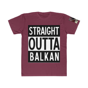 " Straight Outta Balkan "  Albanian Flag T-Shirt - Balkan Merch