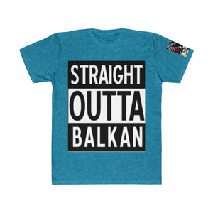 " Straight Outta Balkan "  Albanian Flag T-Shirt - Balkan Merch