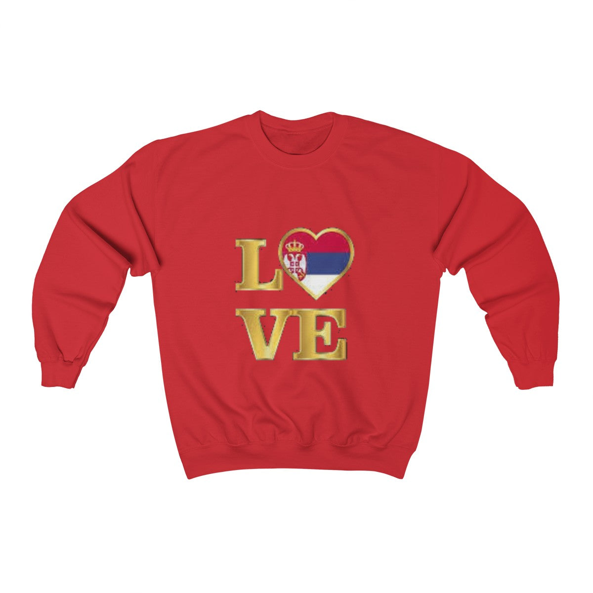"Love Serbia" Sweatshirt - Balkan Merch