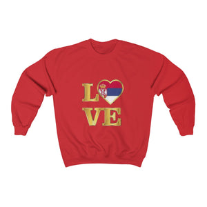 "Love Serbia" Sweatshirt - Balkan Merch