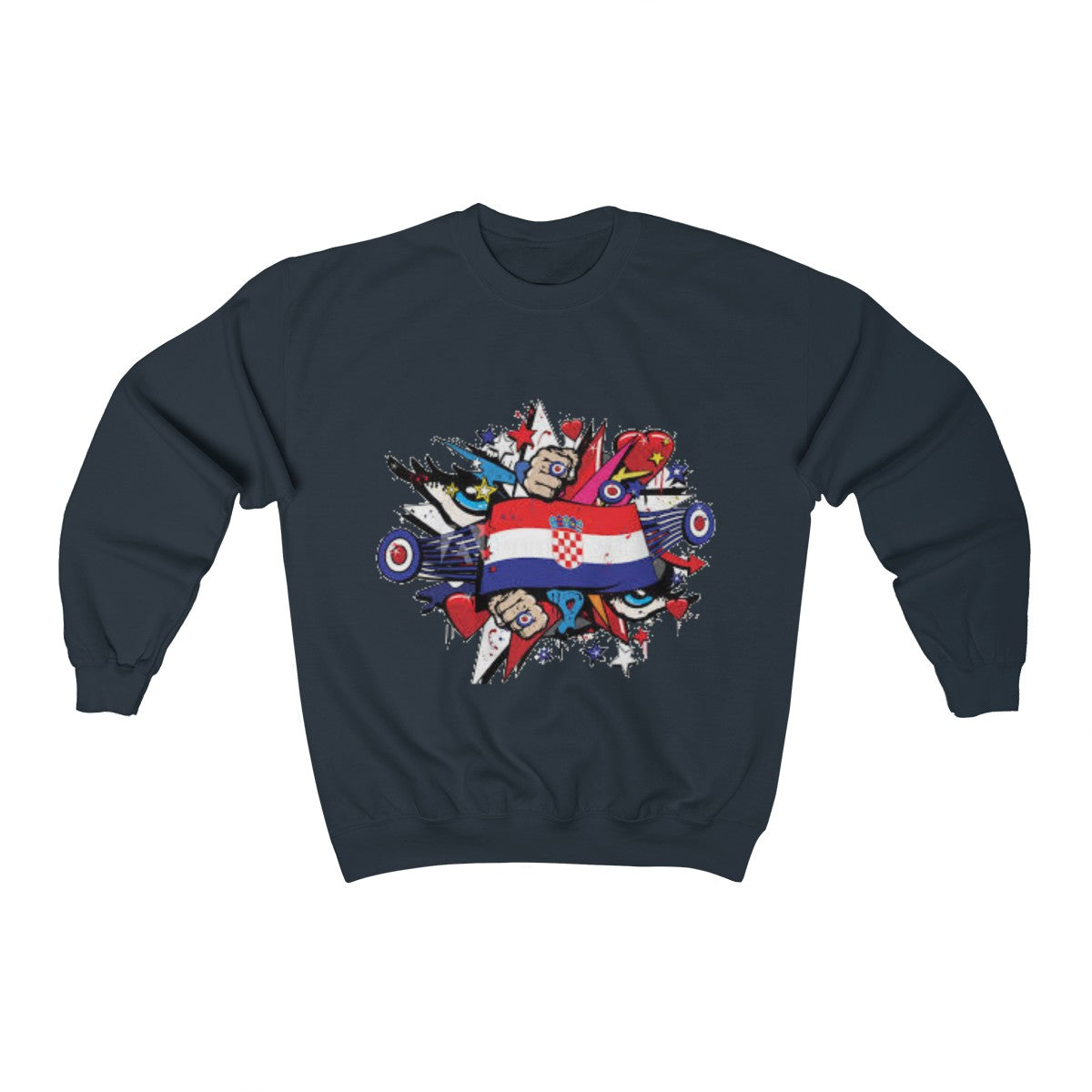 "Croatian" Crewneck Sweatshirt - Balkan Merch