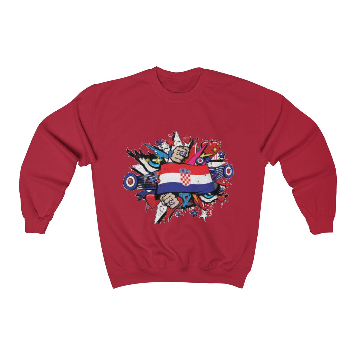 "Croatian" Crewneck Sweatshirt - Balkan Merch