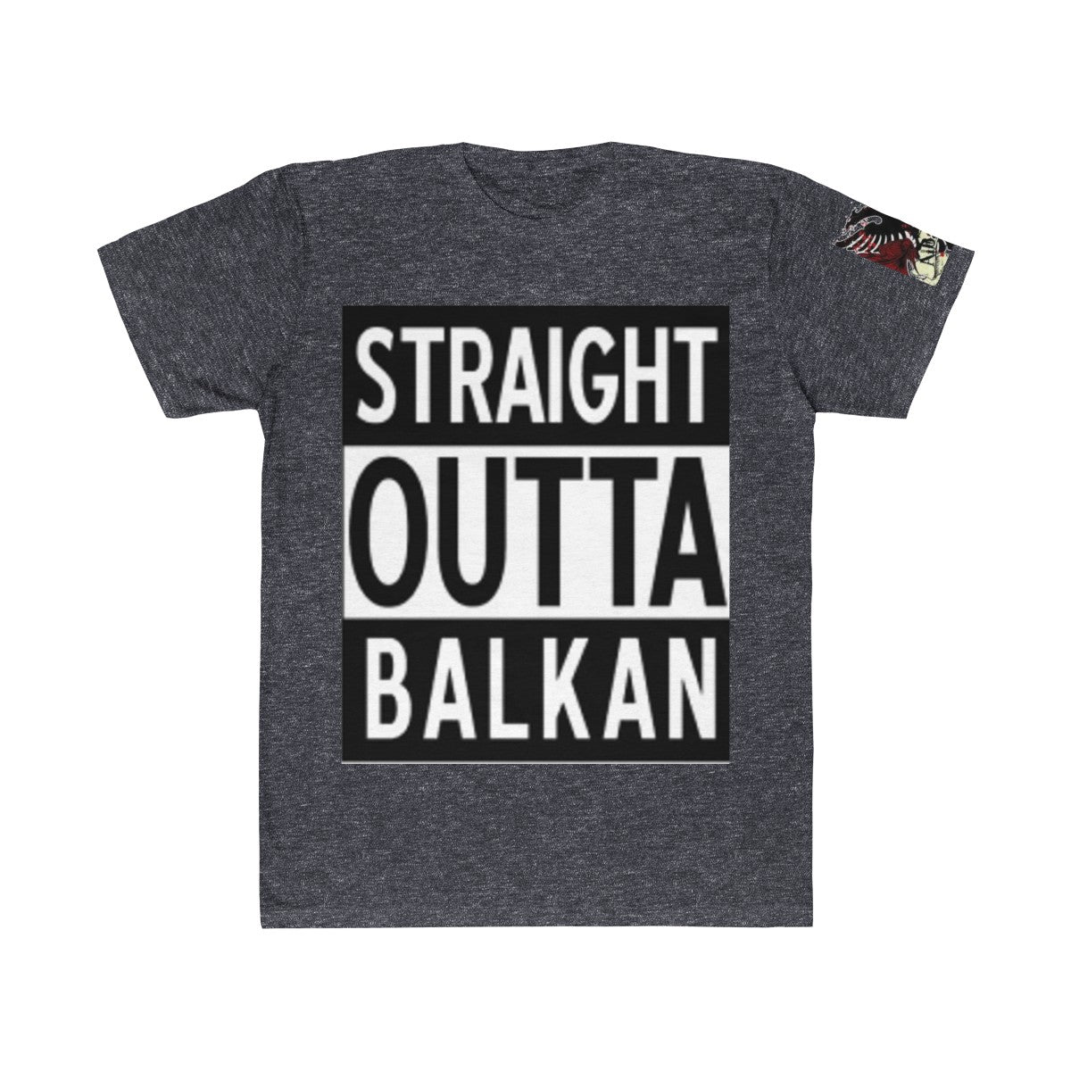 " Straight Outta Balkan "  Albanian Flag T-Shirt - Balkan Merch