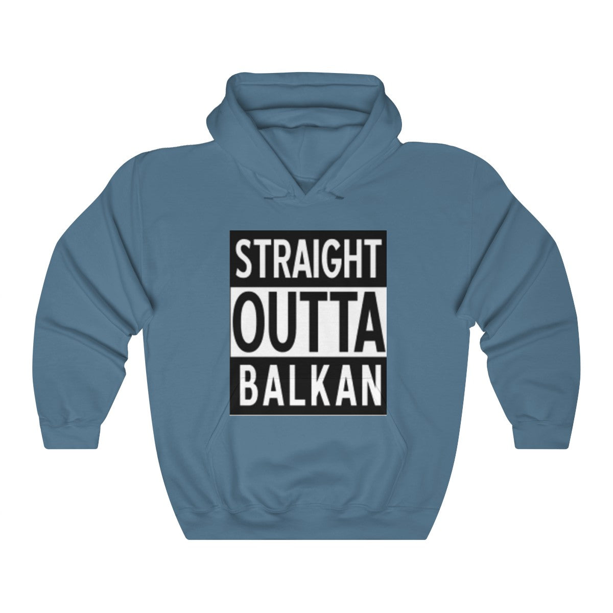 Unisex "Straight Outta Balkan" Hoodie - Balkan Merch