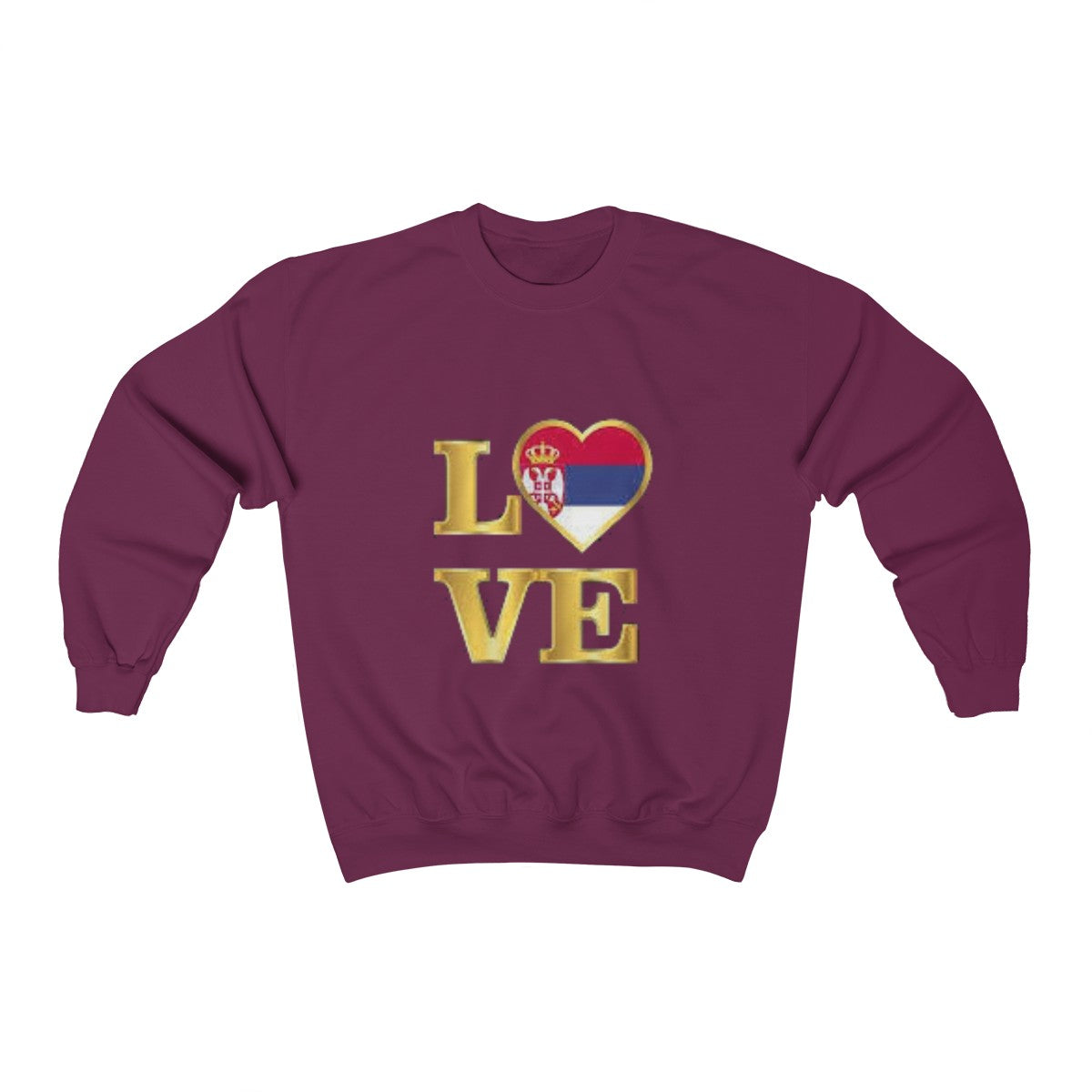 "Love Serbia" Sweatshirt - Balkan Merch