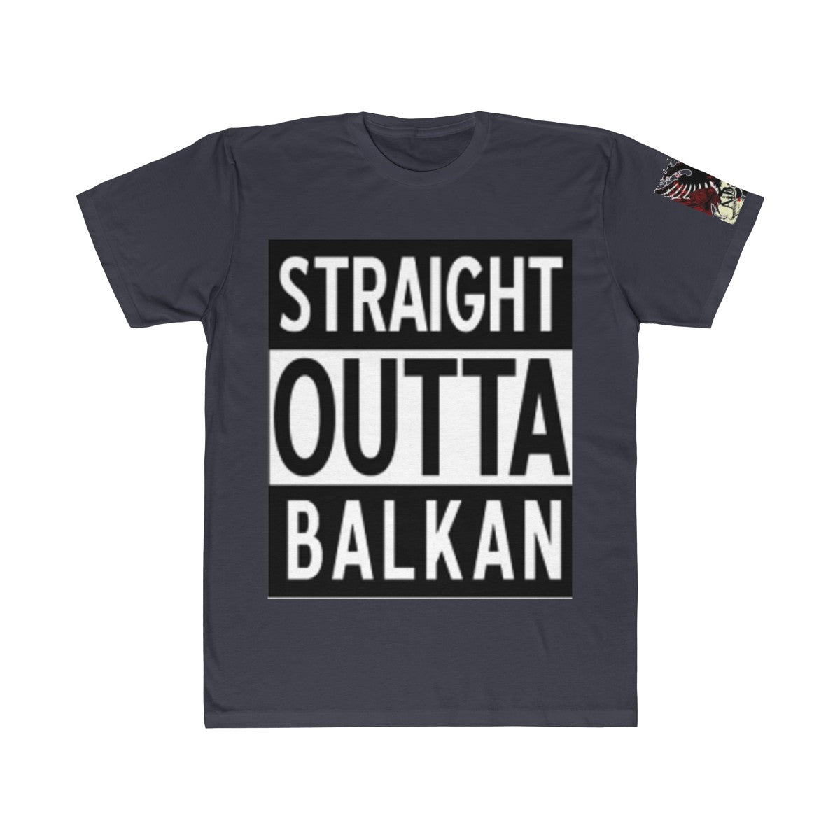 " Straight Outta Balkan "  Albanian Flag T-Shirt - Balkan Merch