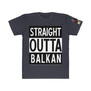 " Straight Outta Balkan "  Albanian Flag T-Shirt - Balkan Merch