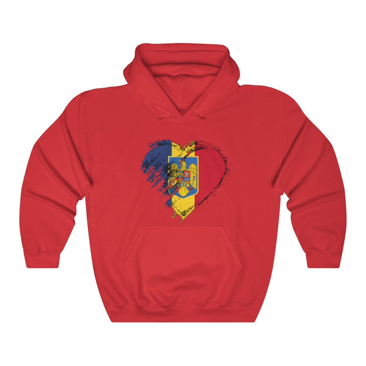 Unisex Heavy Blend " Love Romania " Hoodie - Balkan Merch