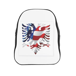 School Backpack "Albanian-American" - Balkan Merch