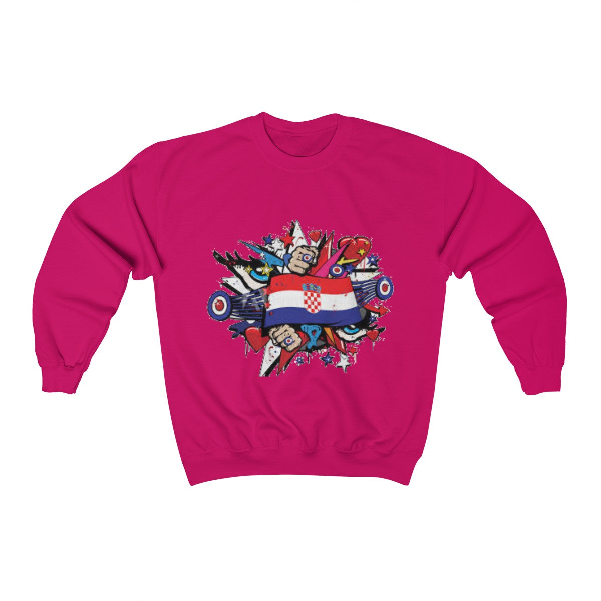 "Croatian" Crewneck Sweatshirt - Balkan Merch