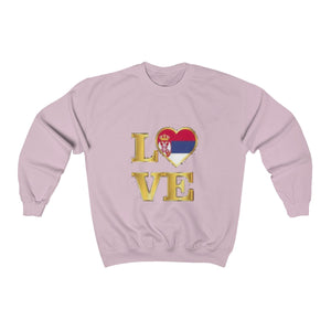 "Love Serbia" Sweatshirt - Balkan Merch