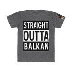 " Straight Outta Balkan "  Albanian Flag T-Shirt - Balkan Merch