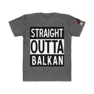 " Straight Outta Balkan "  Albanian Flag T-Shirt - Balkan Merch
