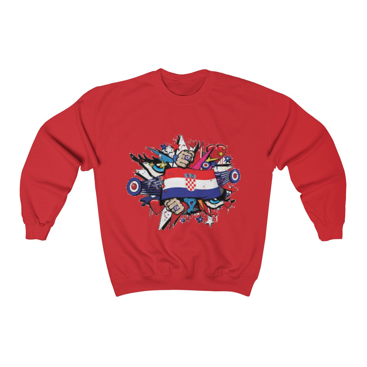 "Croatian" Crewneck Sweatshirt - Balkan Merch
