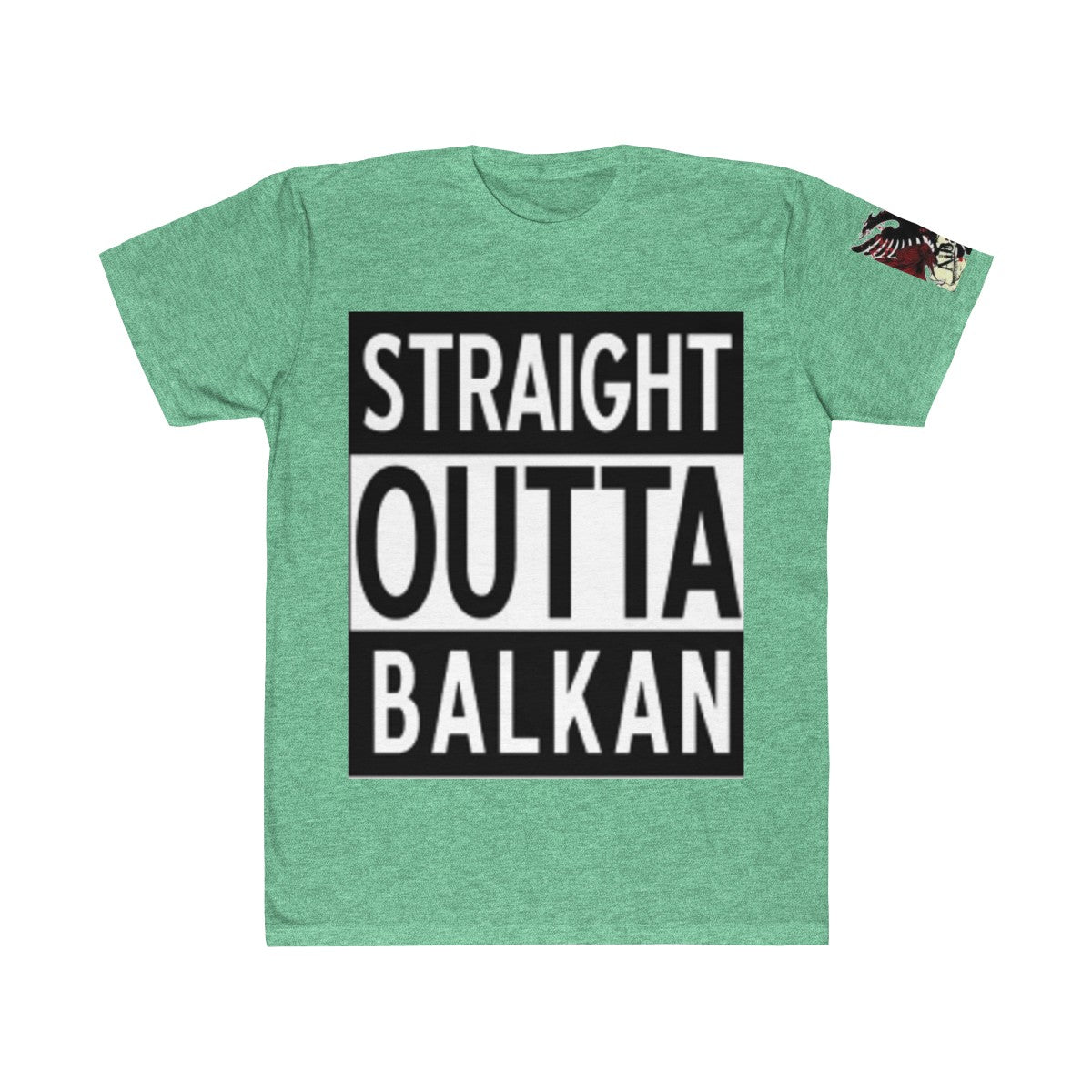 " Straight Outta Balkan "  Albanian Flag T-Shirt - Balkan Merch