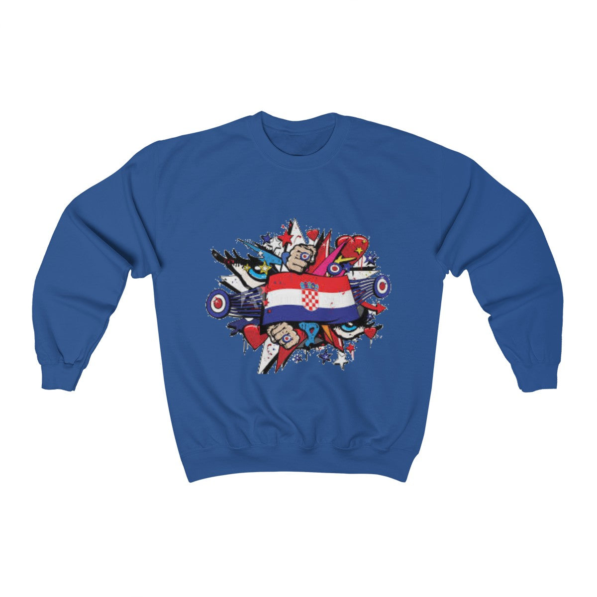 "Croatian" Crewneck Sweatshirt - Balkan Merch
