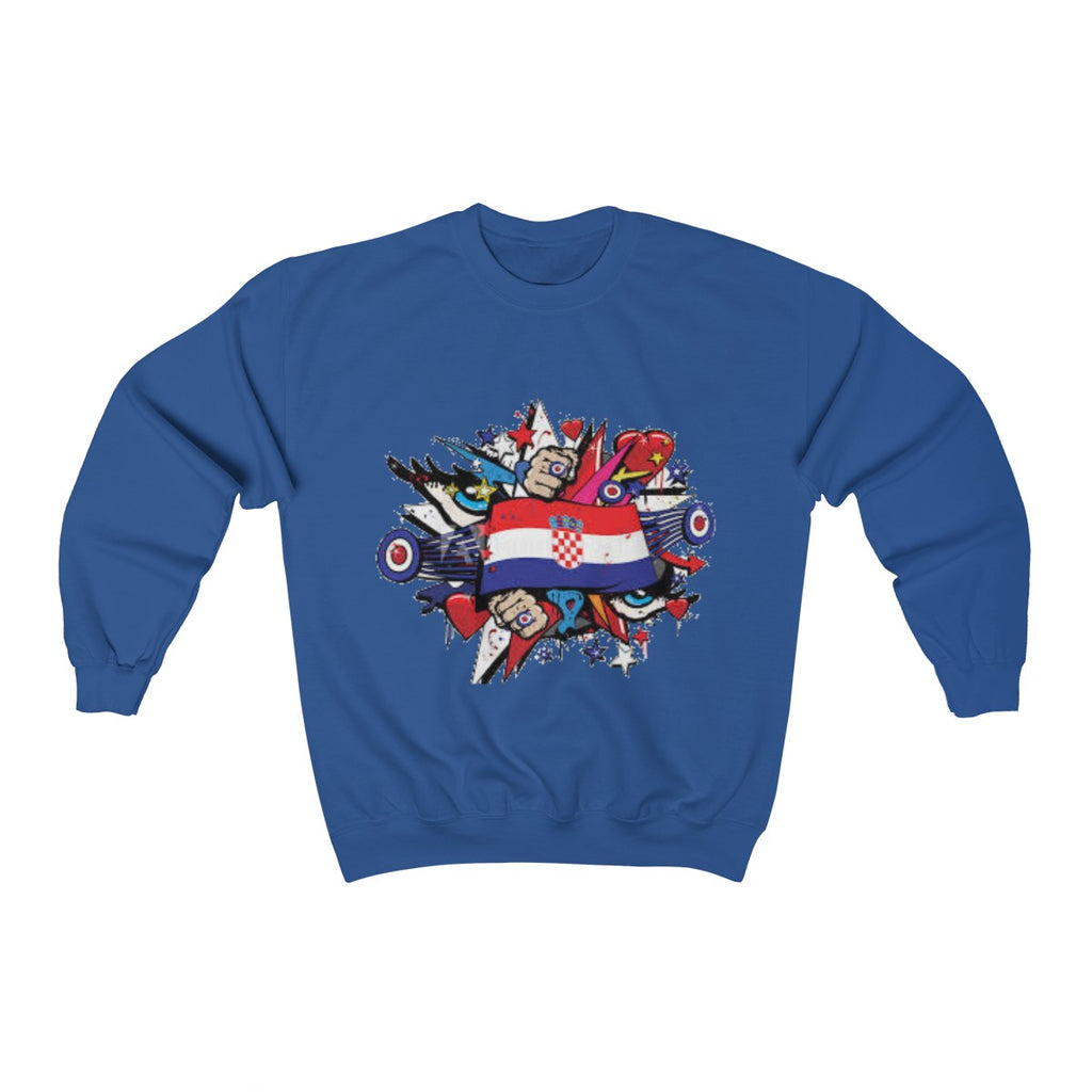 "Croatian" Crewneck Sweatshirt - Balkan Merch