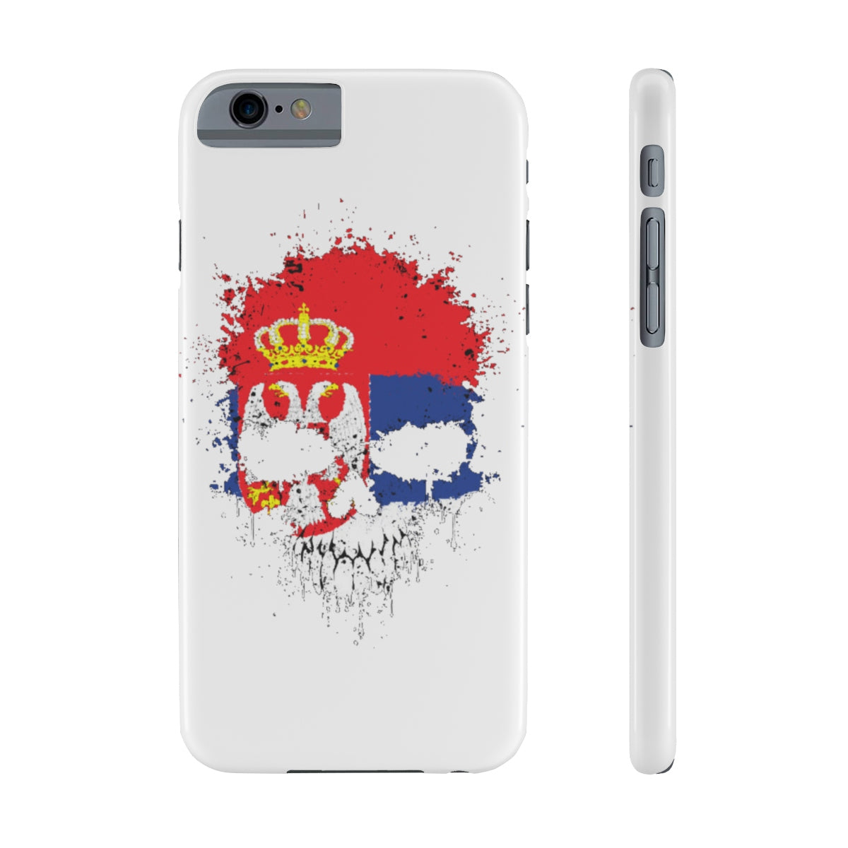 Slim Phone Case "Serbian Skull" - Balkan Merch