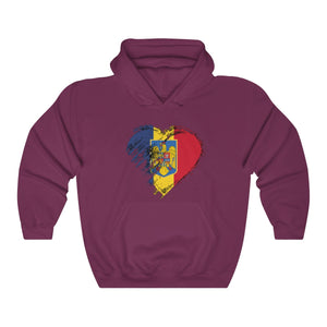 Unisex Heavy Blend " Love Romania " Hoodie - Balkan Merch