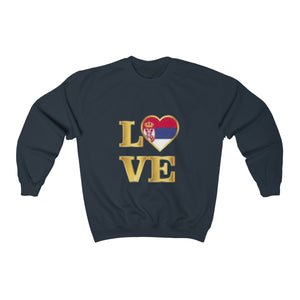 "Love Serbia" Sweatshirt - Balkan Merch