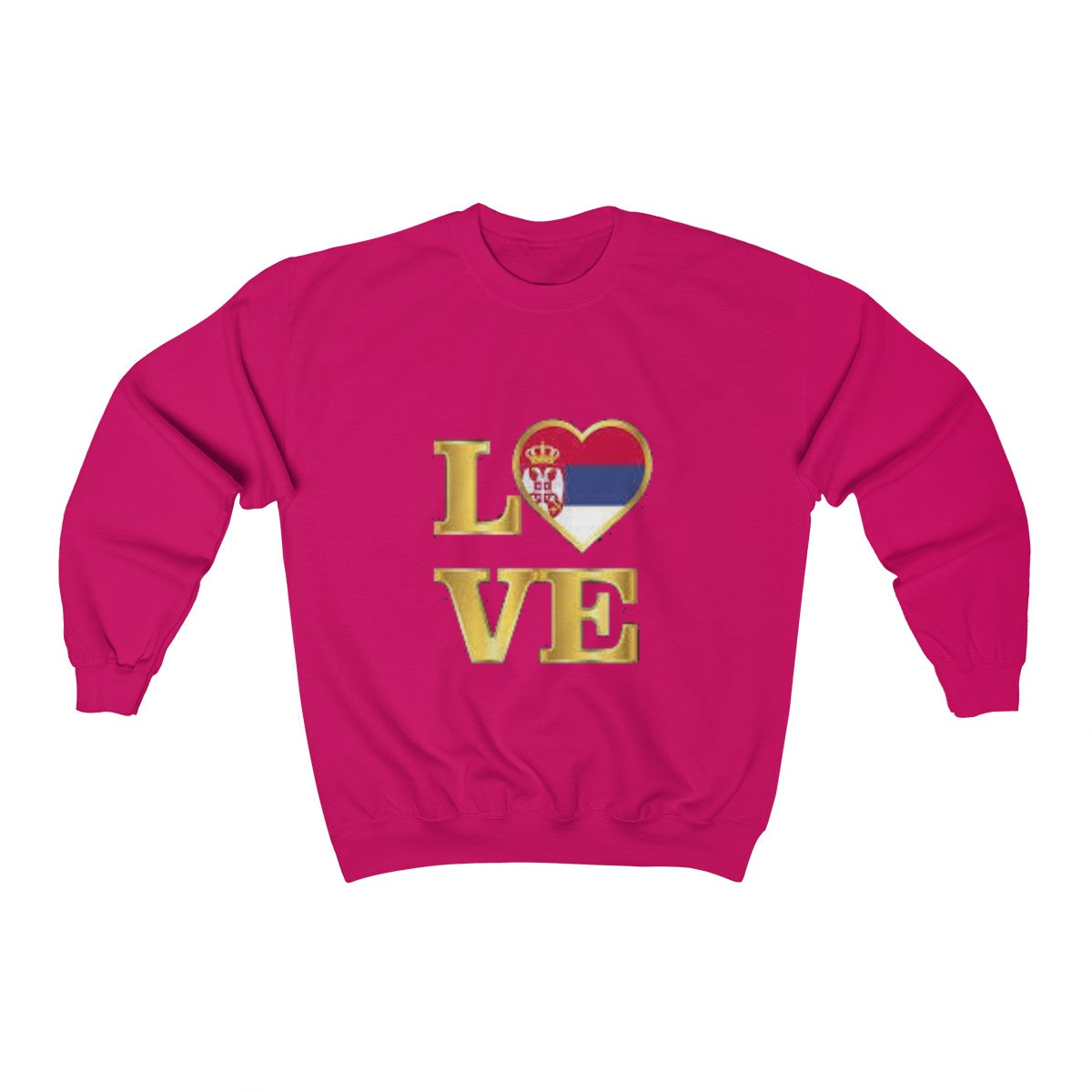 "Love Serbia" Sweatshirt - Balkan Merch