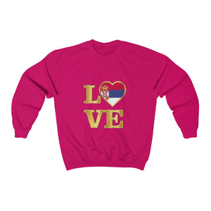 "Love Serbia" Sweatshirt - Balkan Merch