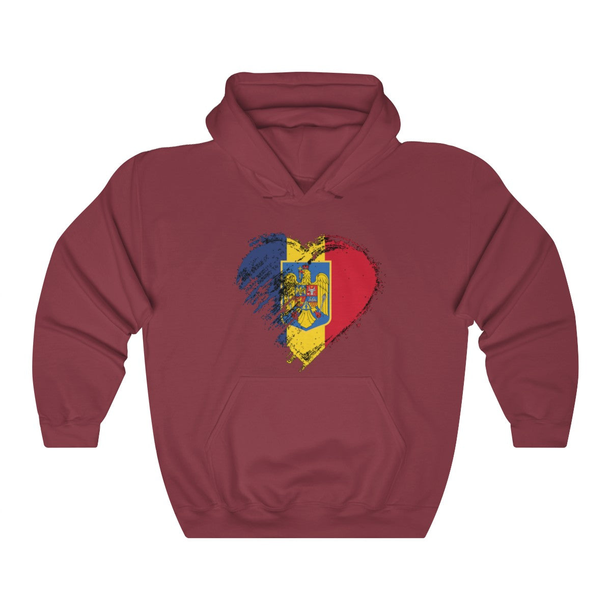Unisex Heavy Blend " Love Romania " Hoodie - Balkan Merch