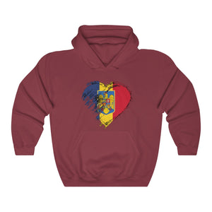 Unisex Heavy Blend " Love Romania " Hoodie - Balkan Merch