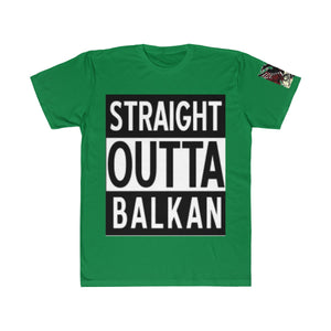 " Straight Outta Balkan "  Albanian Flag T-Shirt - Balkan Merch