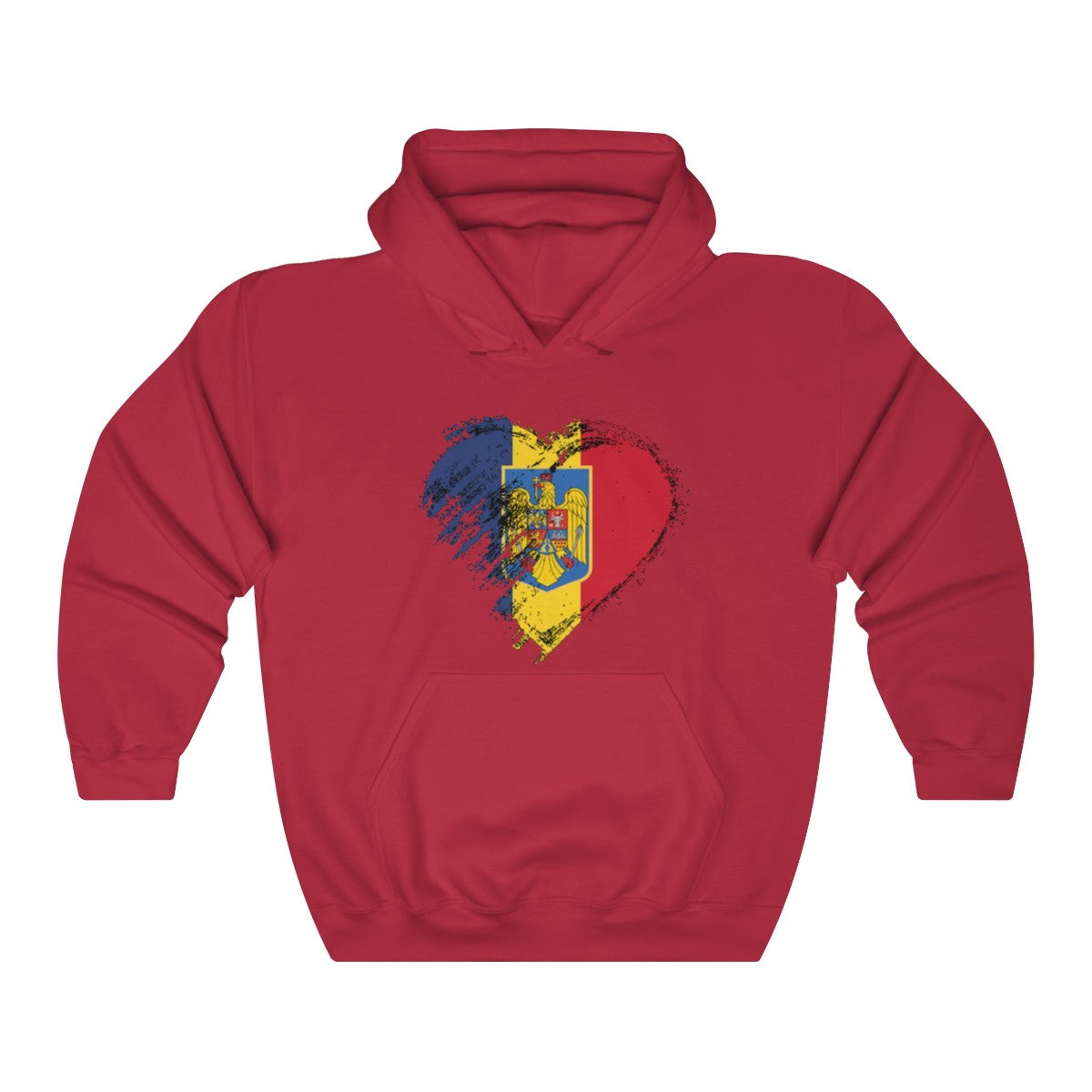 Unisex Heavy Blend " Love Romania " Hoodie - Balkan Merch