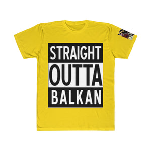 " Straight Outta Balkan "  Albanian Flag T-Shirt - Balkan Merch